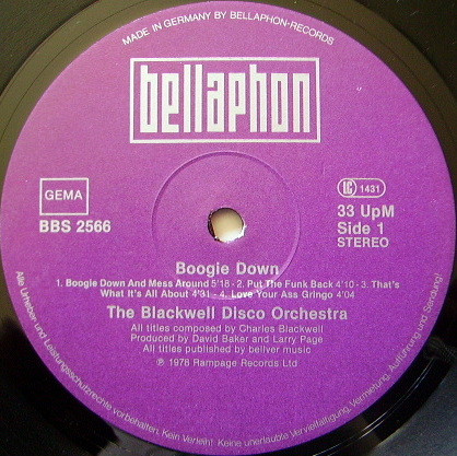 Blackwell - Boogie Down! | Bellaphon (BBS 2566) - 3 Blackwell - Boogie Down! | Bellaphon (BBS 2566) - 3