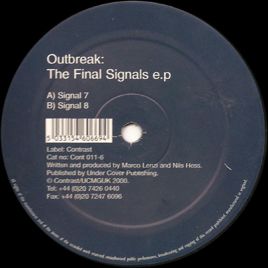 Outbreak - The Final Signals E.P. | Contrast (CONT011-6)