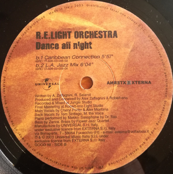 R.E.Light Orchestra - Dance All Night | Externa (GOOD 88) - 2