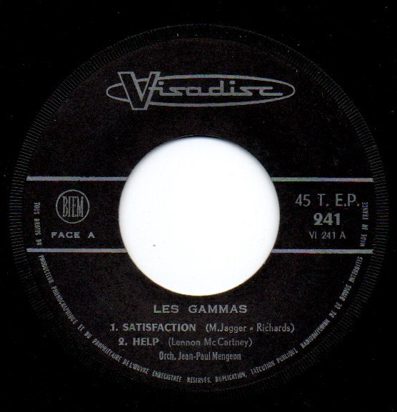 Les Gammas - Help | Visadisc (VI 241) - 3