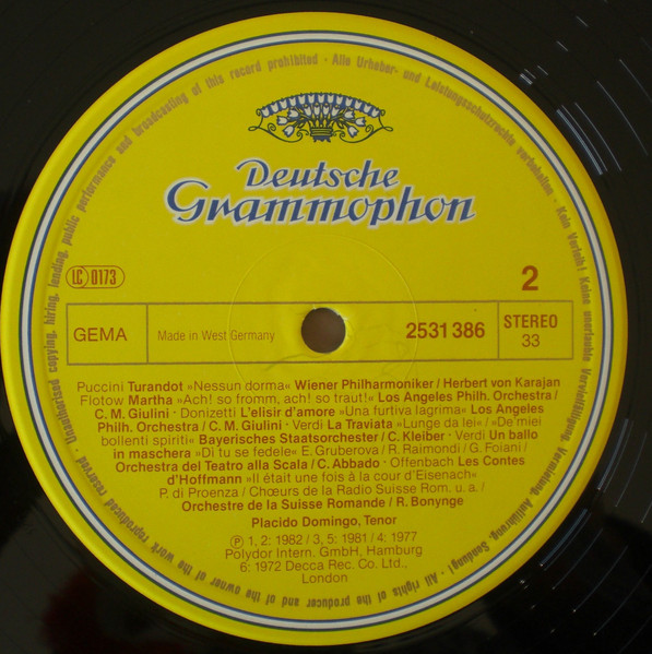 Placido Domingo - The Best Of Domingo | Deutsche Grammophon (2531 386) - 4