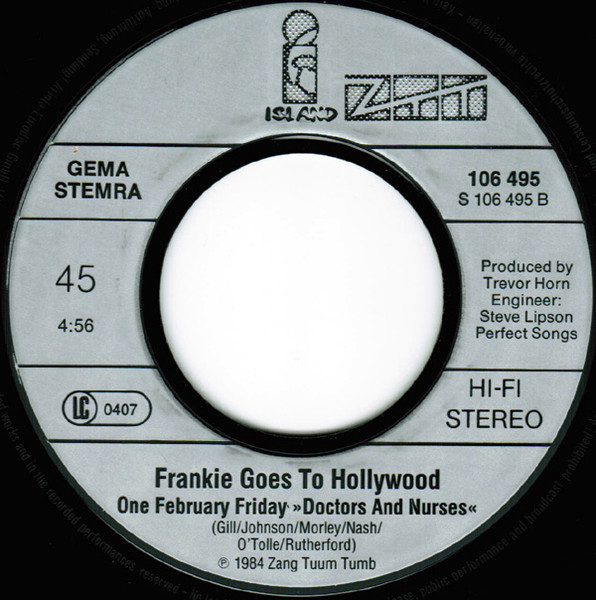 Frankie Goes To Hollywood - Two Tribes | Island Records (106 495) - 4 Frankie Goes To Hollywood - Two Tribes | Island Records (106 495) - 4