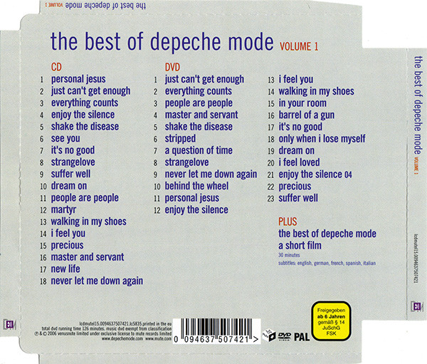 Depeche Mode - The Best Of (Volume 1) | Mute (lcdmutel15) - 2