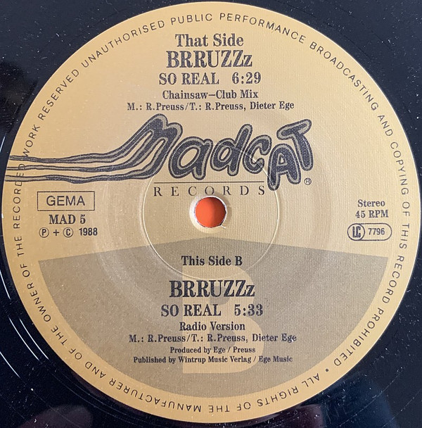 Brruzzz - So Real | Madcat Records (MAD 5) - 4