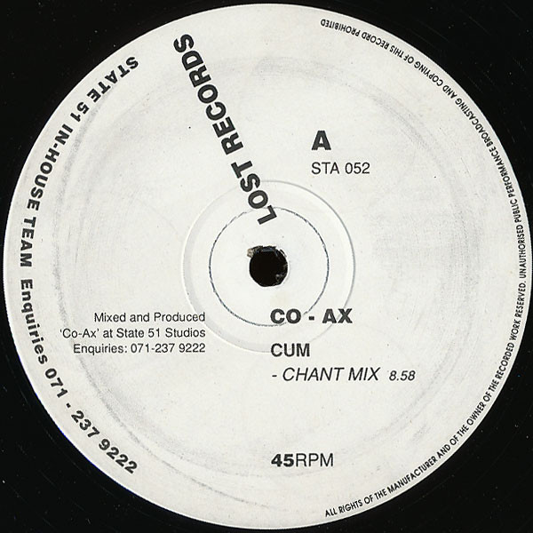 Co-Ax - Cum | Lost Records (STA 052)