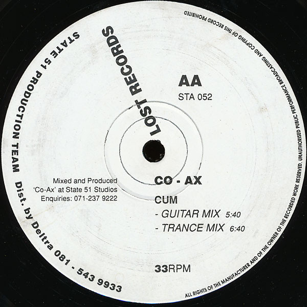 Co-Ax - Cum | Lost Records (STA 052) - 2 Co-Ax - Cum | Lost Records (STA 052) - 2