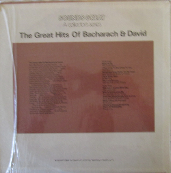 Various - Great Songs Of Bacharach & David | Capitol Records (SL-6734) - 2 Various - Great Songs Of Bacharach & David | Capitol Records (SL-6734) - 2