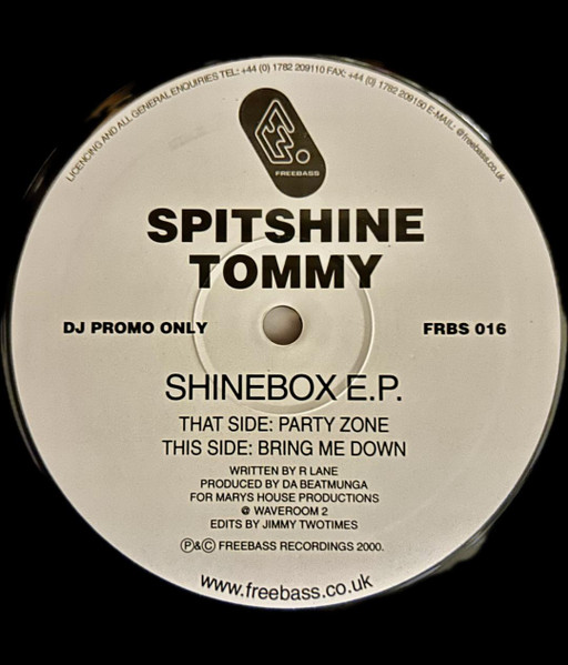 Spitshine Tommy - Shinebox EP | Freebass Recordings (FRBS 016)