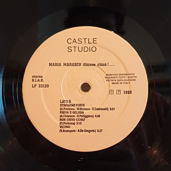 Maria Marasco - Dimane Chisà!... | Castle Studio (LP 33120) - 2