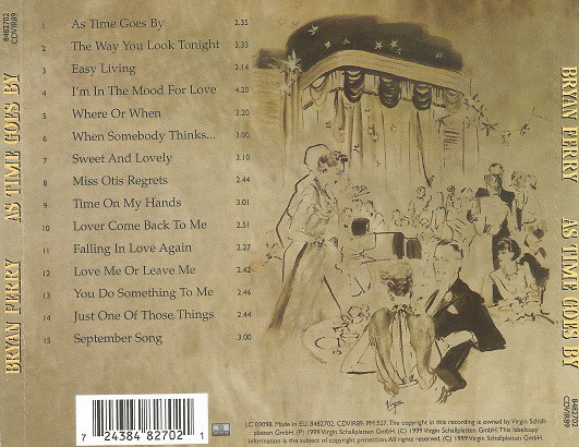 Bryan Ferry - As Time Goes By | Virgin (CDVIR89) - 2