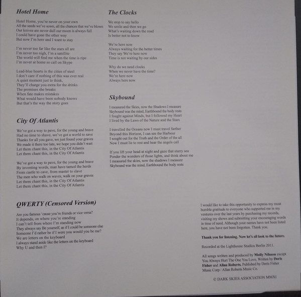 Molly Nilsson - History | Dark Skies Association (DSA031) - 4 Molly Nilsson - History | Dark Skies Association (DSA031) - 4