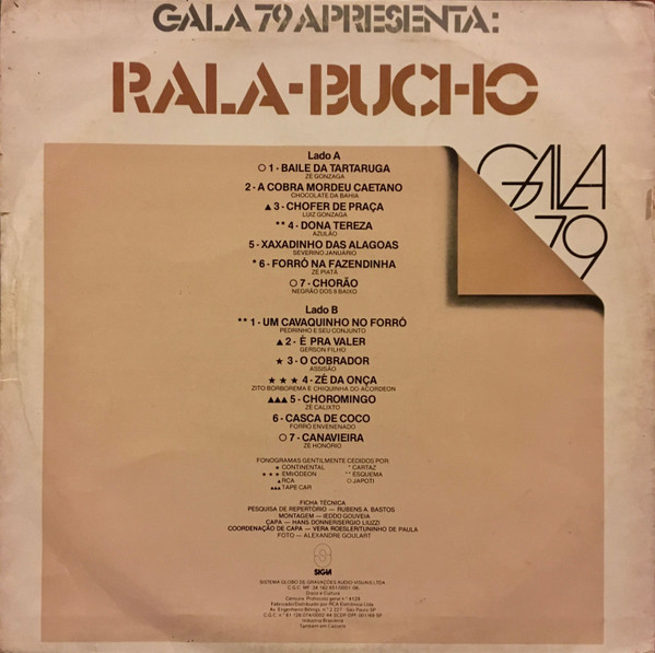Various - Gala 79 Apresenta: Rala-Bucho | Gala (408.6024) - 2