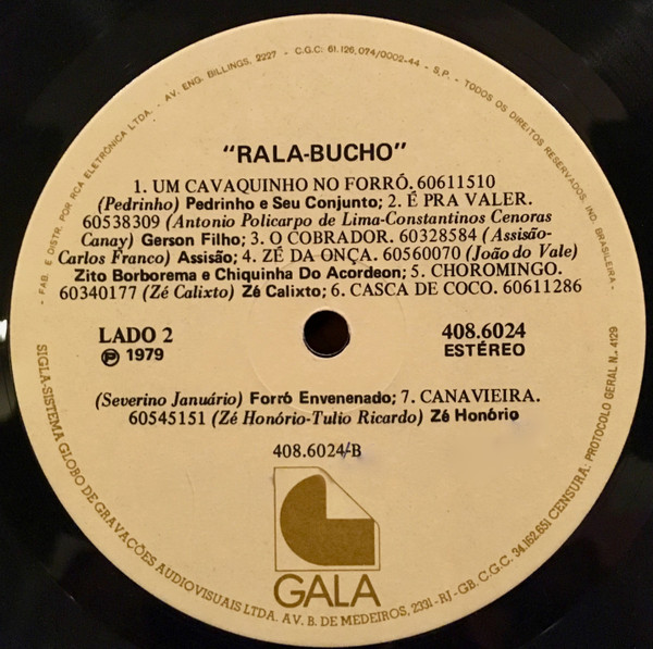 Various - Gala 79 Apresenta: Rala-Bucho | Gala (408.6024) - 4