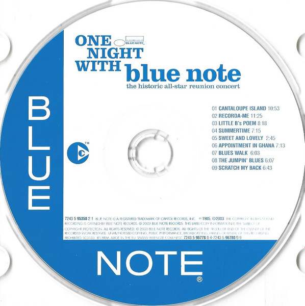 Various - One Night With Blue Note | Blue Note (7243 5 96780 0 9) - 4