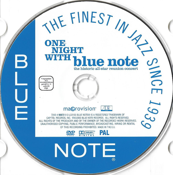 Various - One Night With Blue Note | Blue Note (7243 5 96780 0 9) - 3