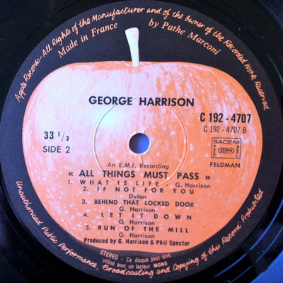 George Harrison - All Things Must Pass | Apple Records (1C 192-04 - 4707/8/9 Y) - 3