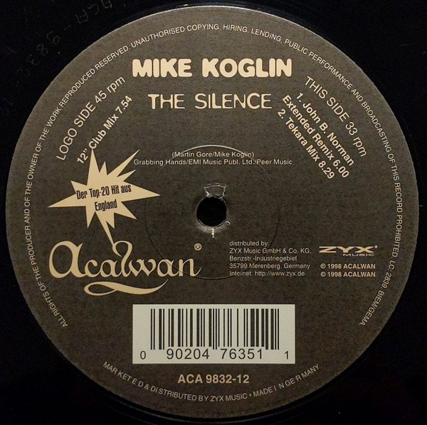 Mike Koglin - The Silence | Acalwan (ACA 9832-12)