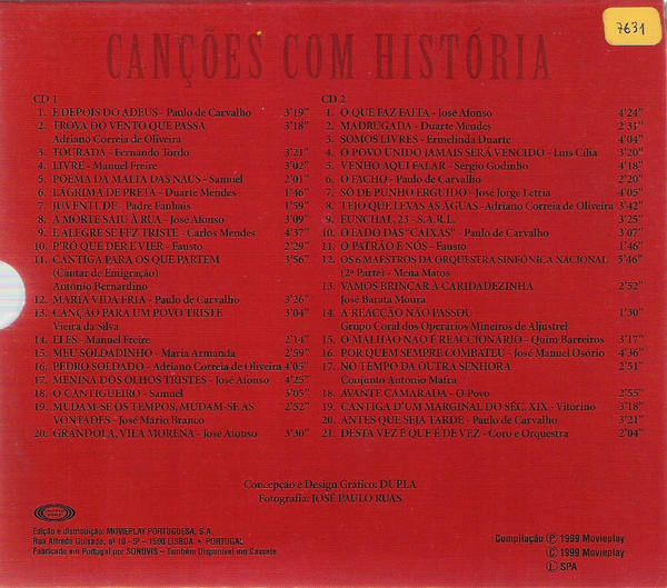 Various - Canções Com Historia | Movieplay (MOV 30.413 A/B) - 2