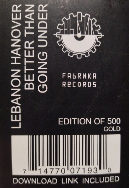 Lebanon Hanover - Better Than Going Under b/w Kyiv | Fabrika Records (12FP005) - 2