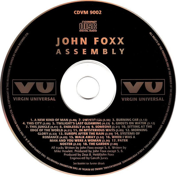 John Foxx - Assembly | Virgin (CDVM 9002) - 3
