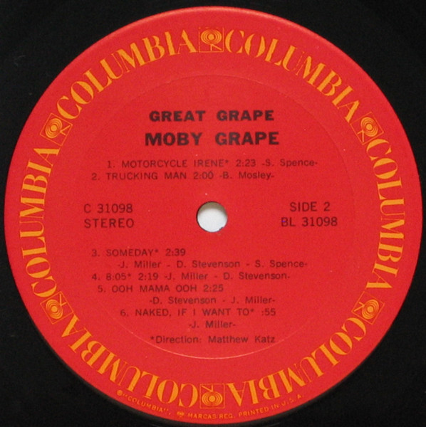 Moby Grape - Great Grape | Columbia (C 31098) - 4 Moby Grape - Great Grape | Columbia (C 31098) - 4