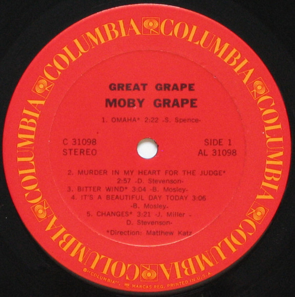 Moby Grape - Great Grape | Columbia (C 31098) - 3 Moby Grape - Great Grape | Columbia (C 31098) - 3