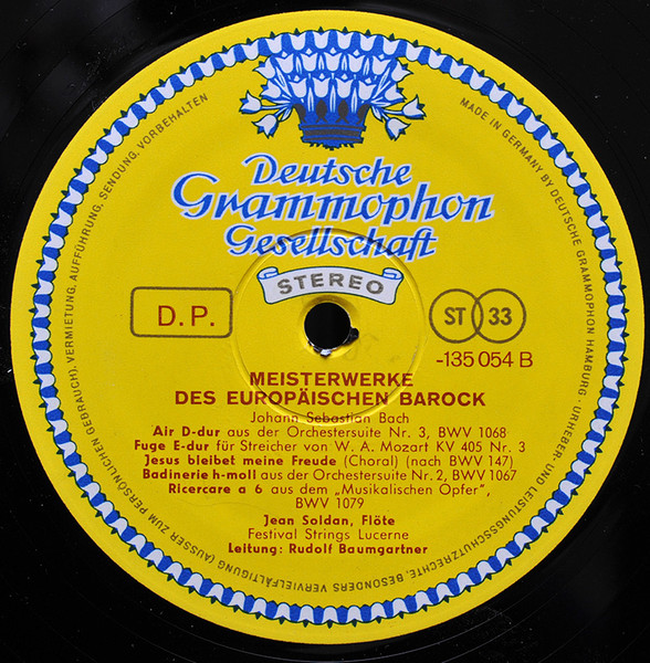 Johann Pachelbel · Tomaso Albinoni · Jean-Philippe Rameau · Henry Purcell · Johann Sebastian Bach - Meisterwerke Des Europäischen Barock | Deutsche Grammophon (135 054) - 4 Johann Pachelbel · Tomaso Albinoni · Jean-Philippe Rameau · Henry Purcell · Johann Sebastian Bach - Meisterwerke Des Europäischen Barock | Deutsche Grammophon (135 054) - 4