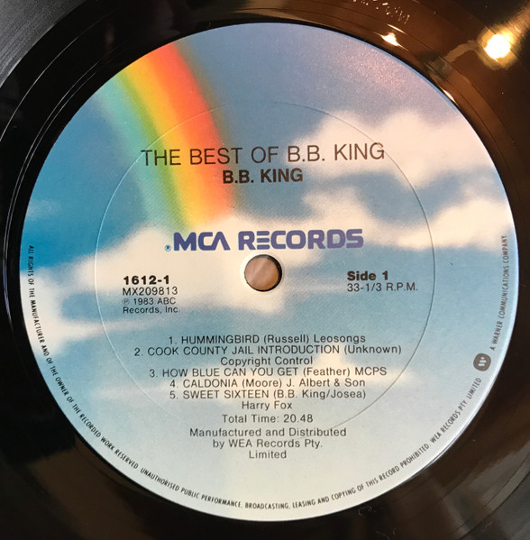 B.B. King - The Best Of B.B. King | MCA Records (1612-1) - 3 B.B. King - The Best Of B.B. King | MCA Records (1612-1) - 3