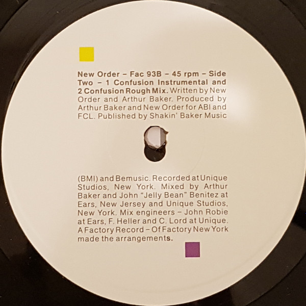 New Order - Confusion | Factory (Fac 93) - 4