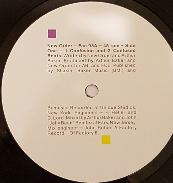 New Order - Confusion | Factory (Fac 93) - 3