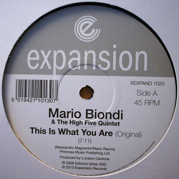 Mario Biondi & The High Five Quintet - This Is What You Are | Expansion (XEXPAND1020)