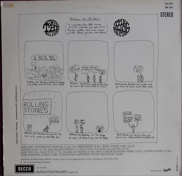The Rolling Stones - Between The Buttons | Decca (291.006) - 2 The Rolling Stones - Between The Buttons | Decca (291.006) - 2