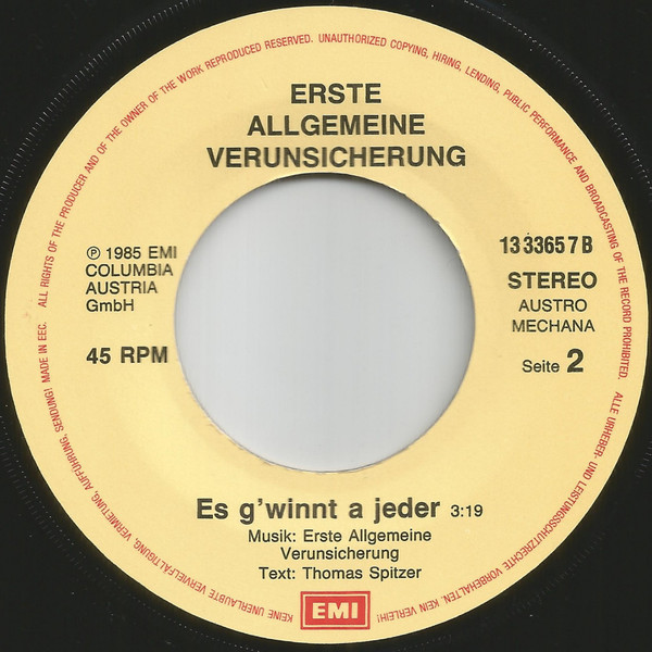 EAV (Erste Allgemeine Verunsicherung) - Ba Ba Banküberfall | EMI (13 3365 7) - 4