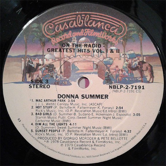 Donna Summer - On The Radio: Greatest Hits Vol. 1 & 2 | Casablanca (NBLP-2-7191) - 3 Donna Summer - On The Radio: Greatest Hits Vol. 1 & 2 | Casablanca (NBLP-2-7191) - 3