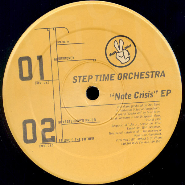 Step Time Orchestra - Note Crisis EP | Vinyl Peace (VPR 027)