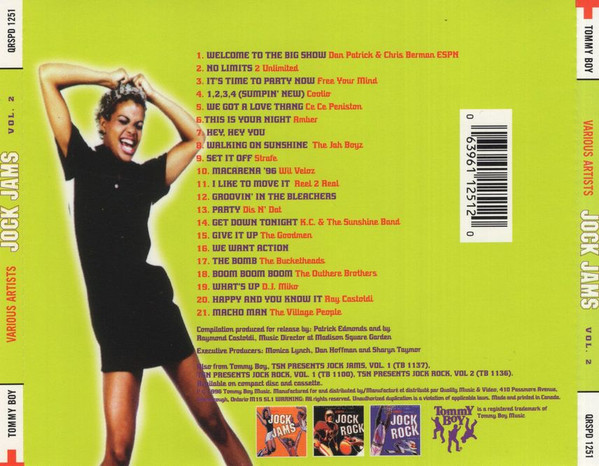 Various - Jock Jams Volume 2 | Tommy Boy (QRSPD 1251) - 2