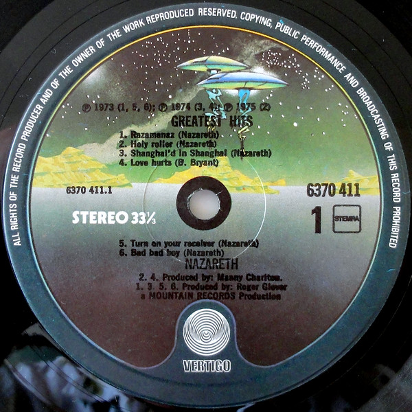Nazareth - Greatest Hits | Vertigo (6370 411) - 3