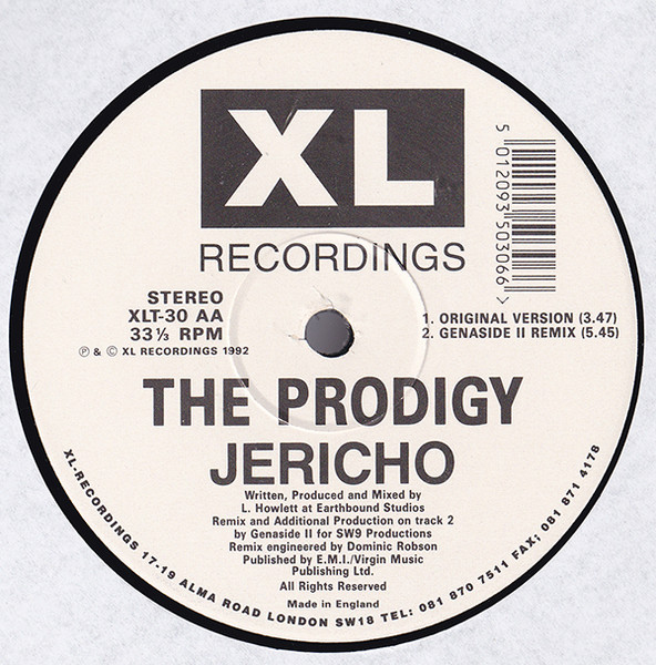 The Prodigy - Fire • Jericho | XL Recordings (XLT 30) - 4