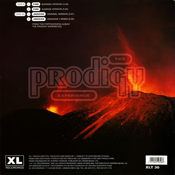 The Prodigy - Fire • Jericho | XL Recordings (XLT 30) - 2