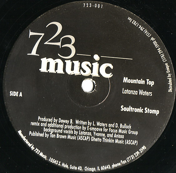 Latanza Waters - Mountain Top | 723 Music (723-001)