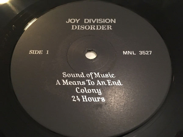 Joy Division - Disorder | Not On Label (Joy Division) (MNL 3527) - 3 Joy Division - Disorder | Not On Label (Joy Division) (MNL 3527) - 3