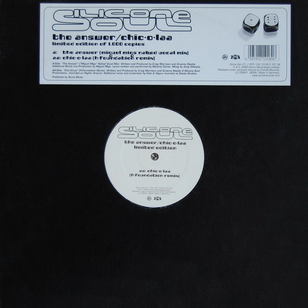Silicone Soul - The Answer / Chic-O-Laa | Soma Quality Recordings (Soma Ger 01) - main Silicone Soul - The Answer / Chic-O-Laa | Soma Quality Recordings (Soma Ger 01) - main