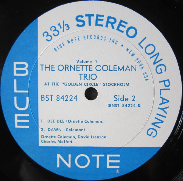 The Ornette Coleman Trio - At The "Golden Circle" Stockholm (Volume One) | Blue Note (84224) - 4 The Ornette Coleman Trio - At The "Golden Circle" Stockholm (Volume One) | Blue Note (84224) - 4