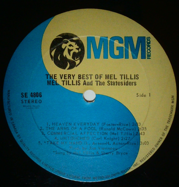 Mel Tillis - The Very Best Of Mel Tillis | MGM Records (SE-4806) - 3 Mel Tillis - The Very Best Of Mel Tillis | MGM Records (SE-4806) - 3