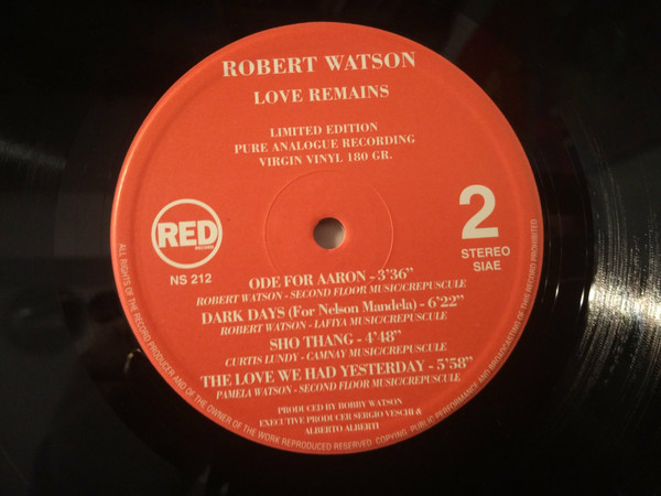 Bobby Watson - 'Love Remains' | Red Record (NS 212) - 4