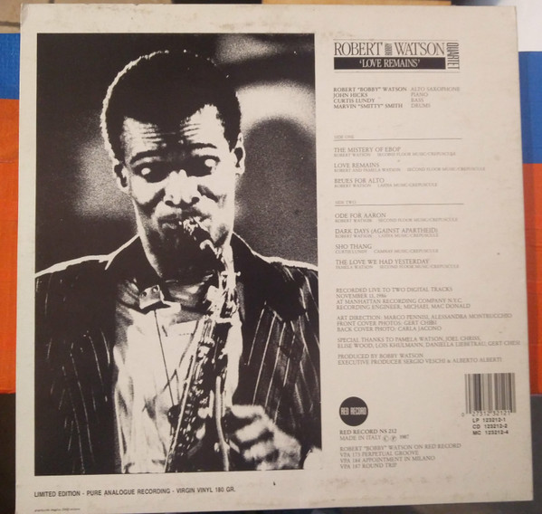 Bobby Watson - 'Love Remains' | Red Record (NS 212) - 2