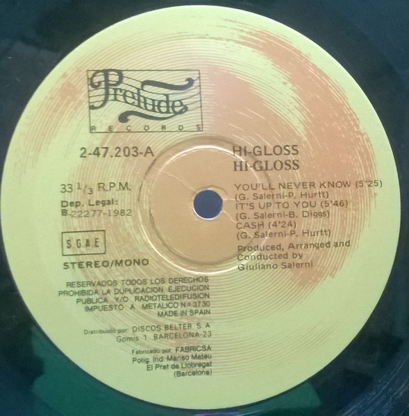 Hi-Gloss - Hi-Gloss | Prelude Records (2-47.203) - 4