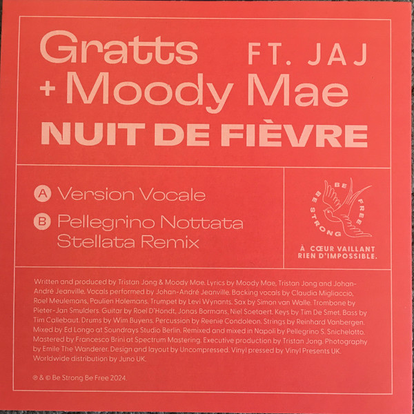 Gratts , Moody Mae , Jaj - Nuit De Fièvre | Be Strong Be Free (BSBF708) - 2