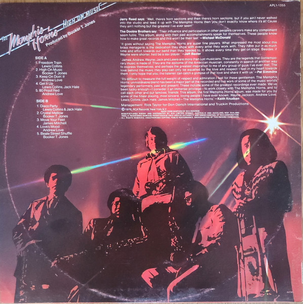 The Memphis Horns - High On Music | RCA Victor (APL1-1355) - 2 The Memphis Horns - High On Music | RCA Victor (APL1-1355) - 2