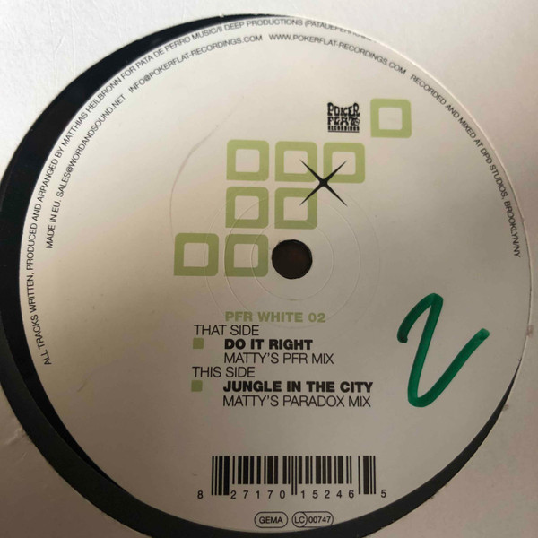 Matthias Heilbronn - The Jungle Dub EP | Poker Flat Recordings (PFR WHITE 02) - main Matthias Heilbronn - The Jungle Dub EP | Poker Flat Recordings (PFR WHITE 02) - main